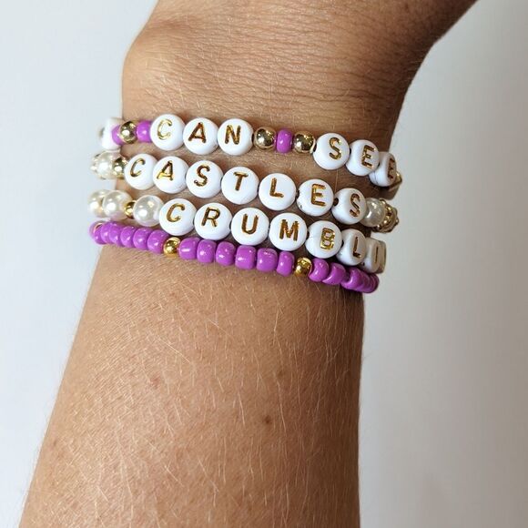 4 Taylor Swift Handmade Bracelets Speak Now   Combo I can see you - Picture 2 of 6